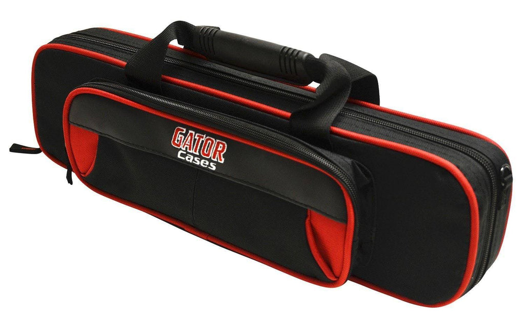 Red & Black Lightweight Flute Case C309