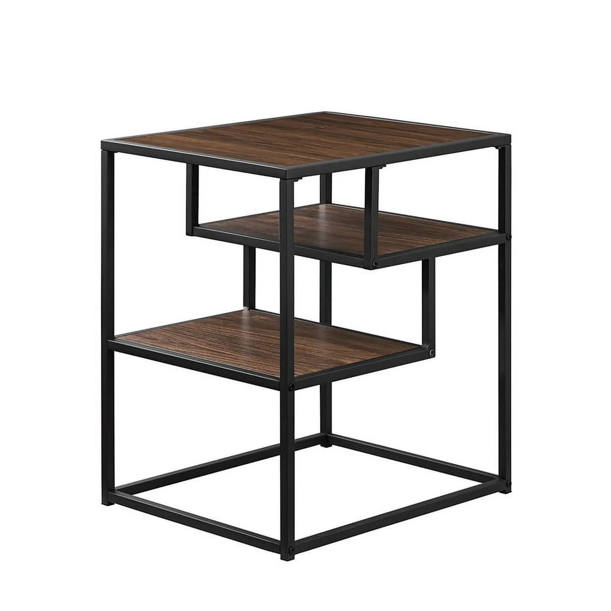 16" Metal and Wood Side Table Y993413