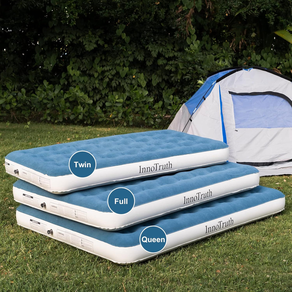 Pack of 2 Inflatable Air Mattress with Rechargeable Electric Pump D987154