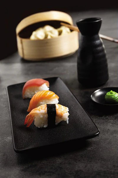 Oval Slanting Bowl 36.5x24cm Black X506