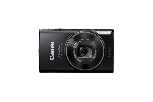 Black Digital Camera with 12x Optical Zoom and Image Stabilization N879