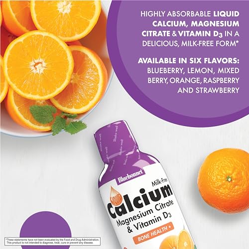 Liquid Calcium Citrate Magnesium Citrate Vitamin D3 Raspberry Flavor 16 Fl Oz Z27012