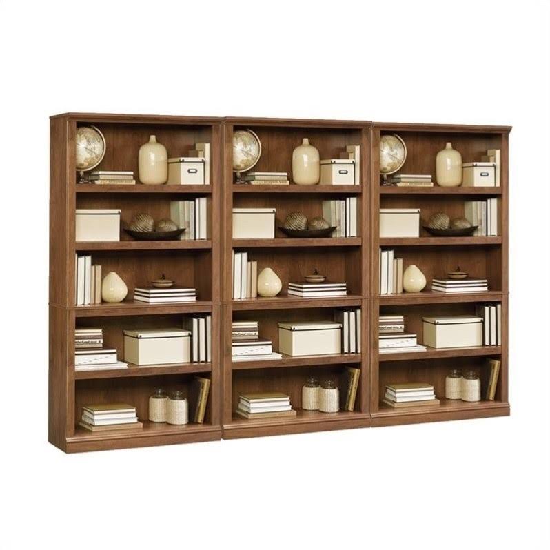 5 Shelf Wall Bookcase in Oiled Oak L378894
