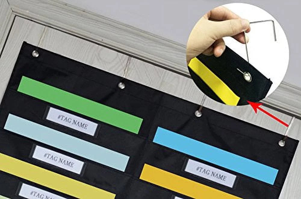 Hanging File Organizer 20 Pocket 6 Tool Pocket Wall Organizer B71760