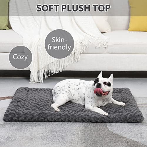 Gray 41 x 27 Inch Washable Dog Bed Mat Z873
