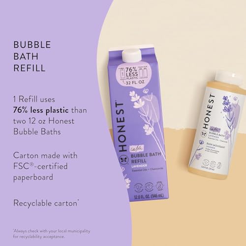 Foaming Bubble Bath, Tear-free, Hypoallergenic, Lavender, 12 fl oz Q24964