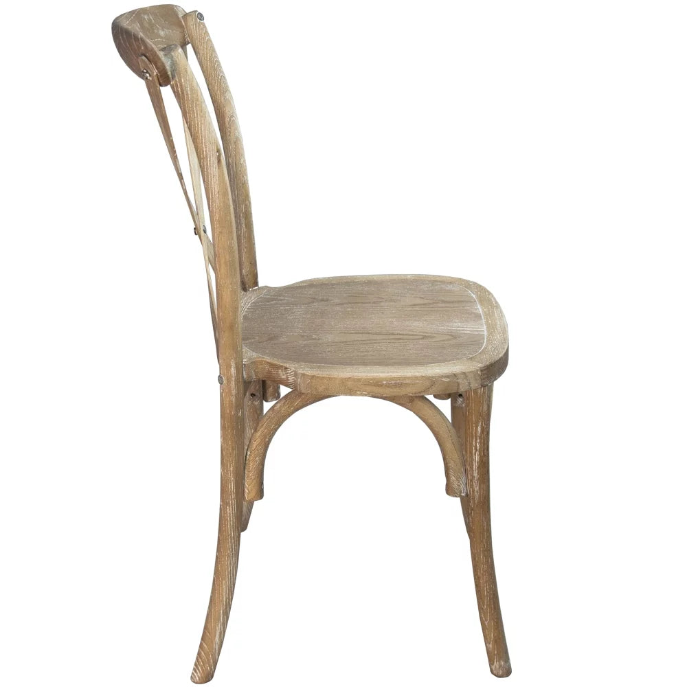 Natural With White Grain X-Back Chair Y8247