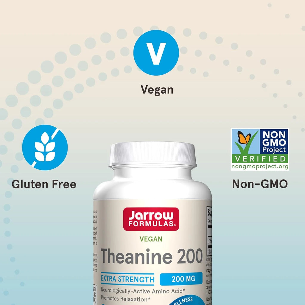 Extra Strength Theanine 200 mg 60 Veggie Capsules Q456