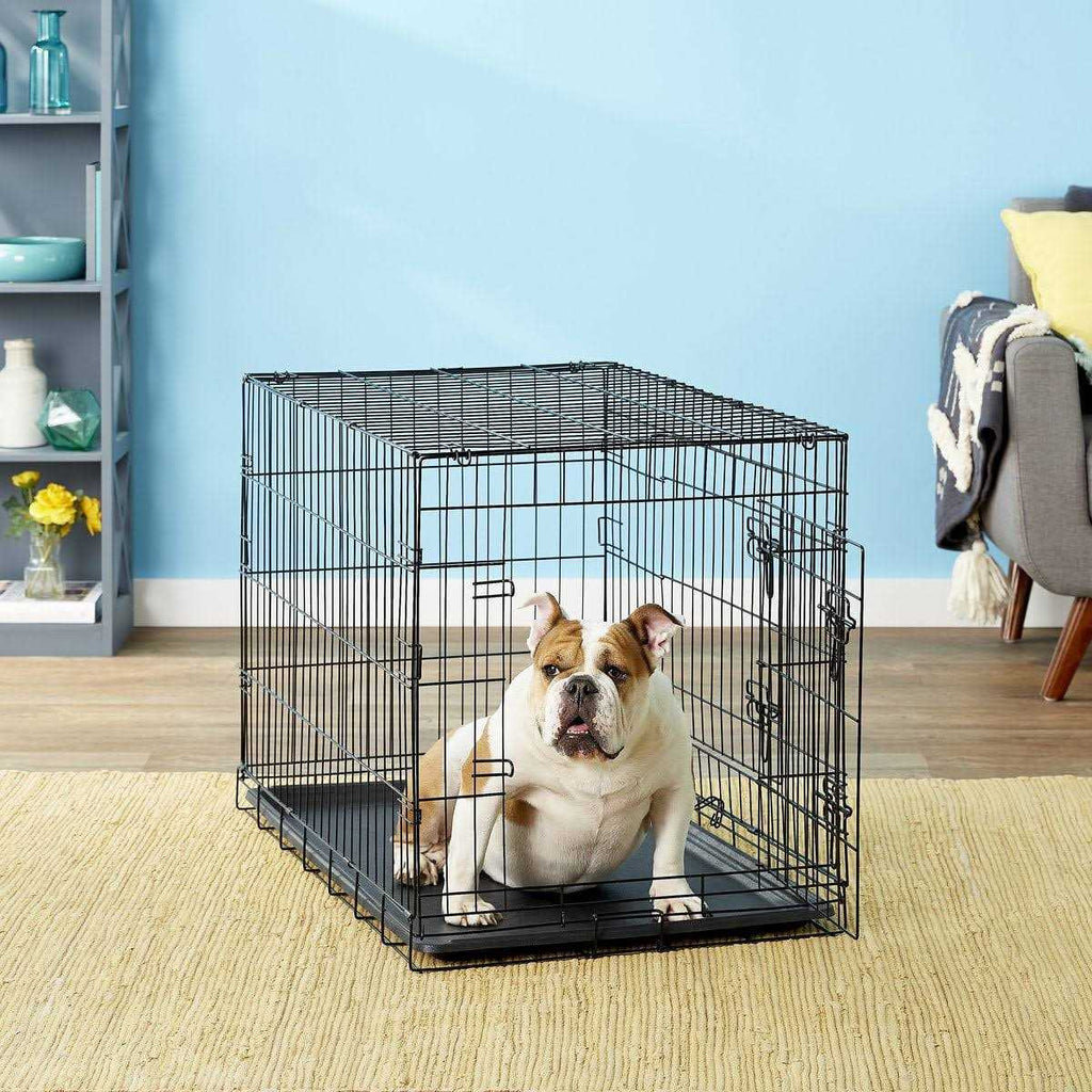 Double-Door Folding Wire Dog Crate J817441