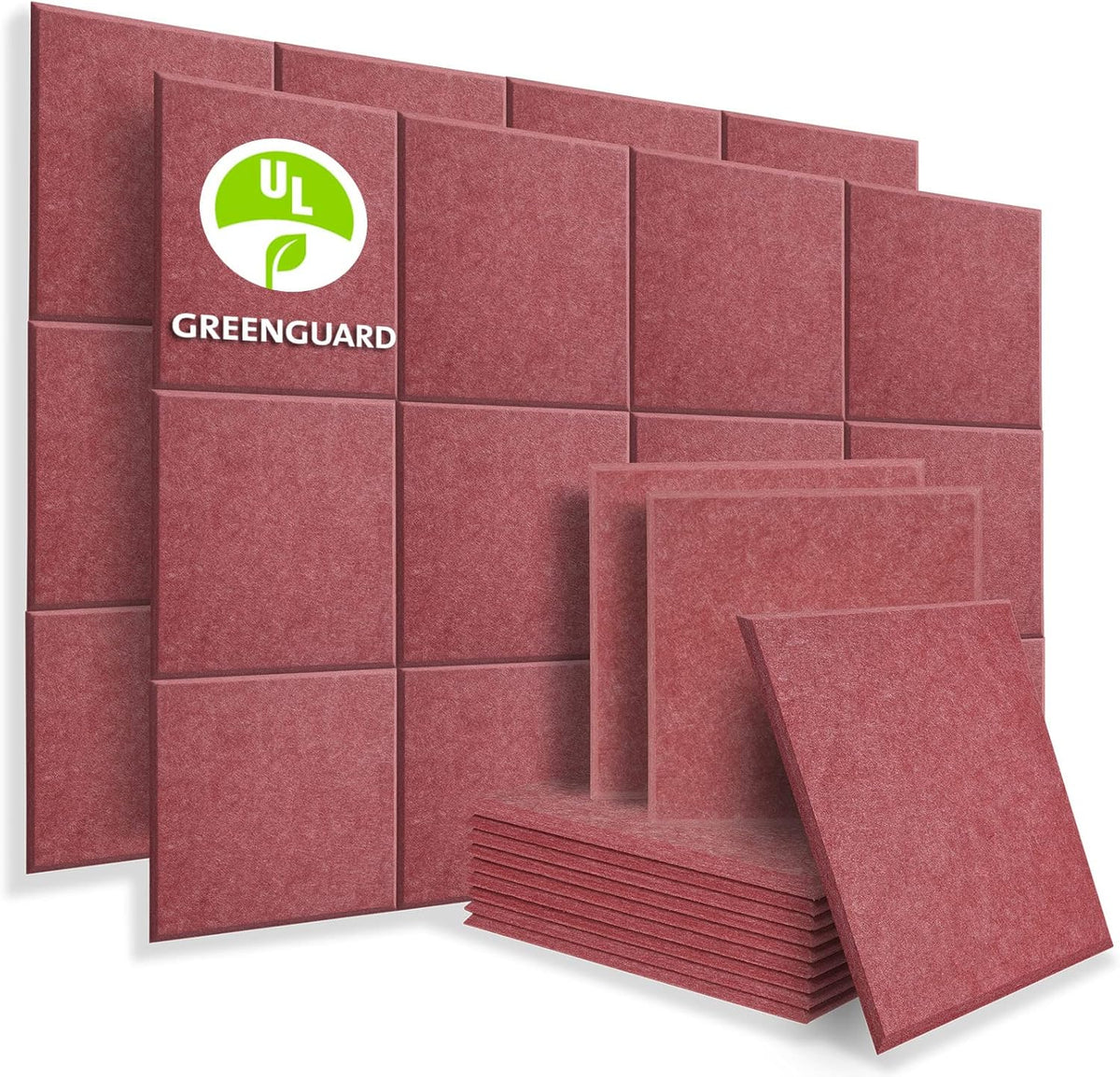 12x12 inch Light Gray Acoustic Panels 6 Pcs N760