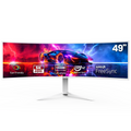49 Inch Ultra-Wide Curved Gaming Monitor, 120Hz, DQHD (5120x1440p), 1500R, 32:9, White W218853