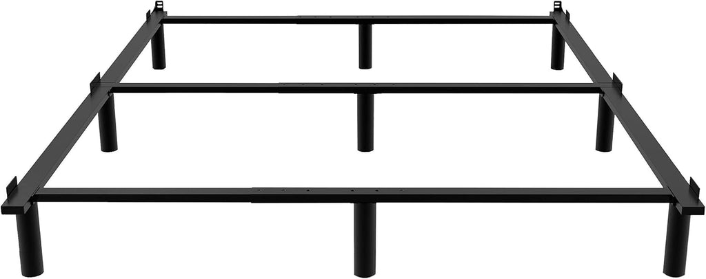 Adjustable Metal Bed Frame with 9-Leg Support X6206