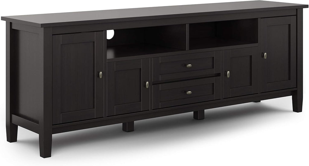 72 inch Wide Rustic Solid Wood TV Media Stand G980