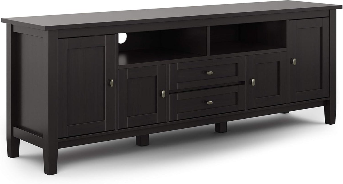 72 inch Wide Rustic Solid Wood TV Media Stand G980