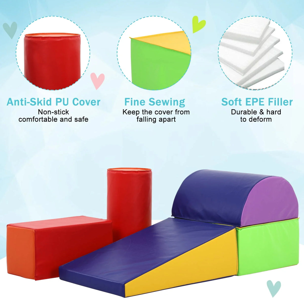 5-Piece Set Kids Foam Blocks I517329