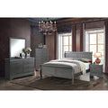 Gray Solid Wood 4pc Eastern King Bedroom Set R276486
