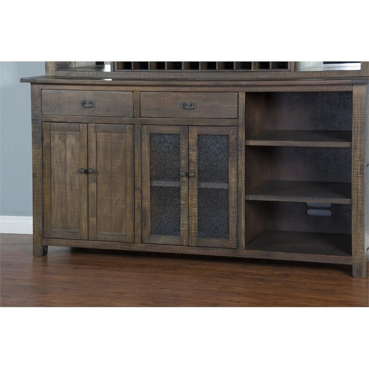 80" Transitional Mahogany Wood Buffet I373599