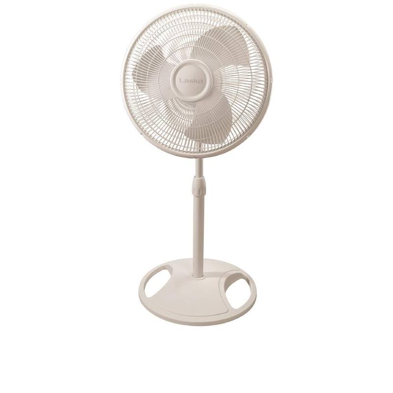 White 3 Speed Oscillating Pedestal Fan P665