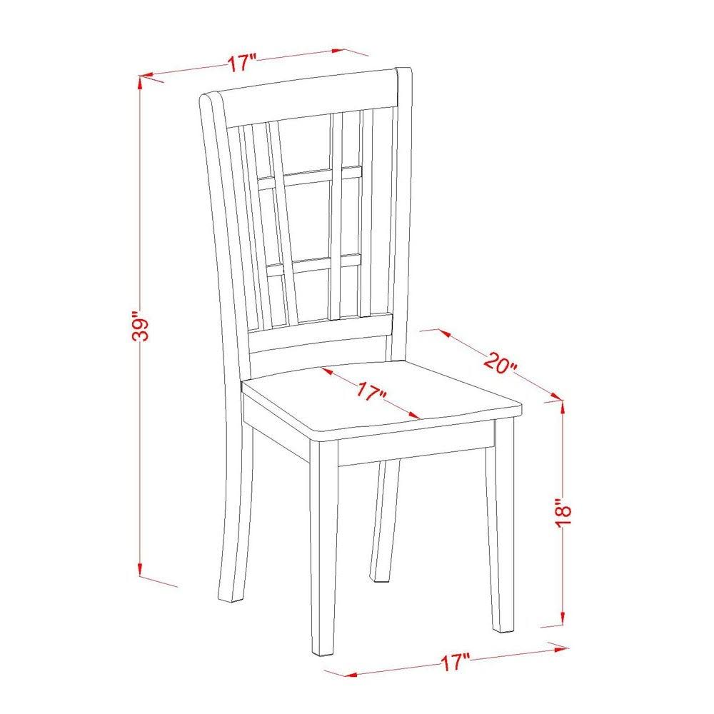 5 Piece Dinette Table and 4 Kitchen Dining Chair C452