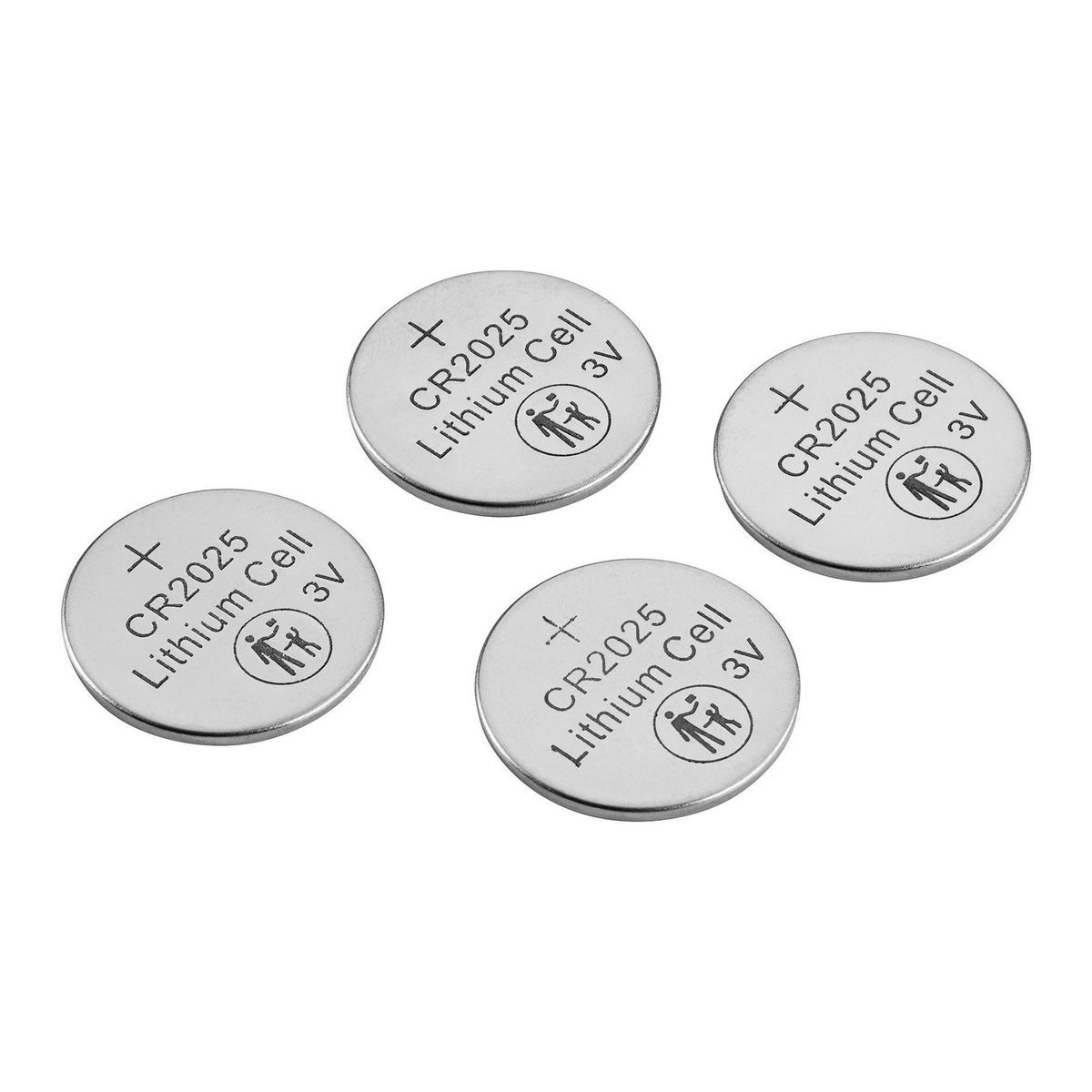 CR2025 Lithium Button Cell Batteries, 4 Pack Z989660
