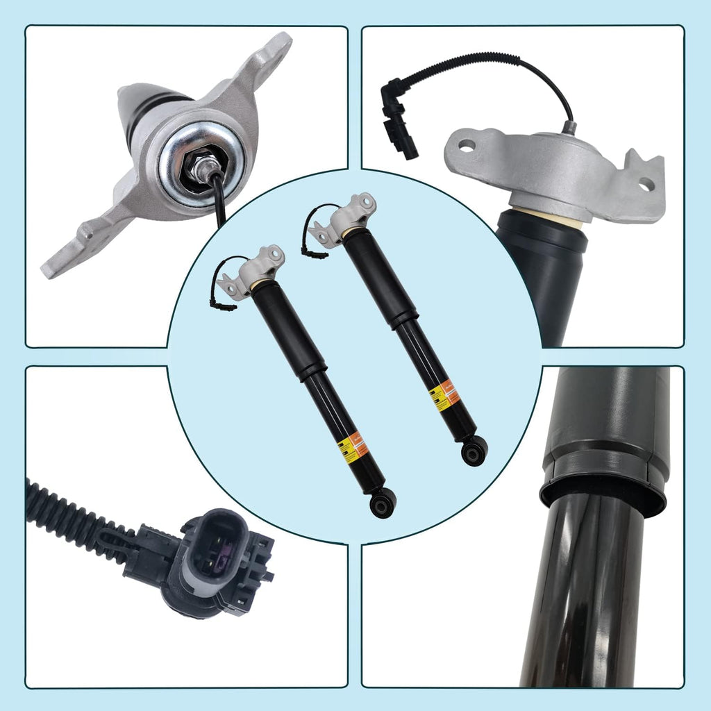 Pair Rear Left Right Shock Absorbers with Upper Mount Assembly N36181
