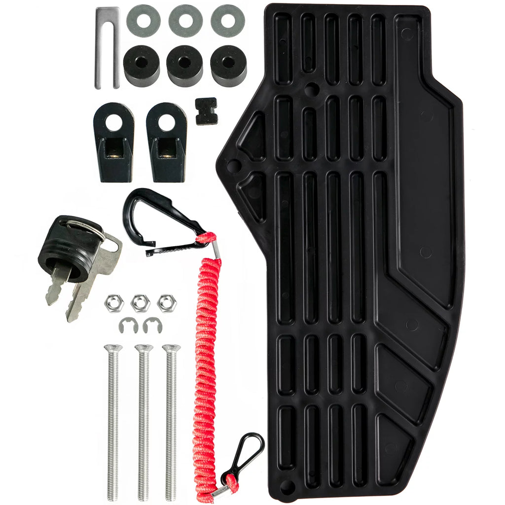Boat Throttle Control Box with Safety Lanyard and Key Switch V647