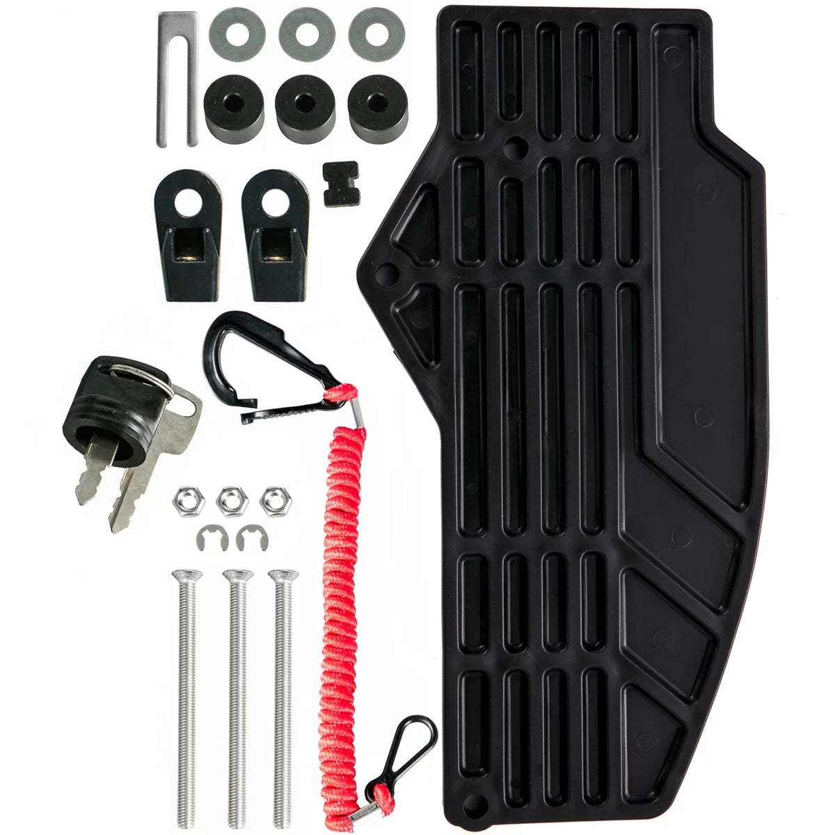 Boat Throttle Control Box with Safety Lanyard and Key Switch V647