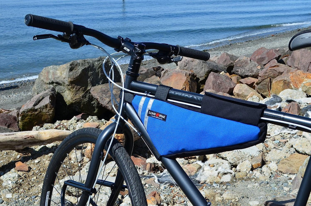 Bicycle Front Frame Bag Pack Blue Q853