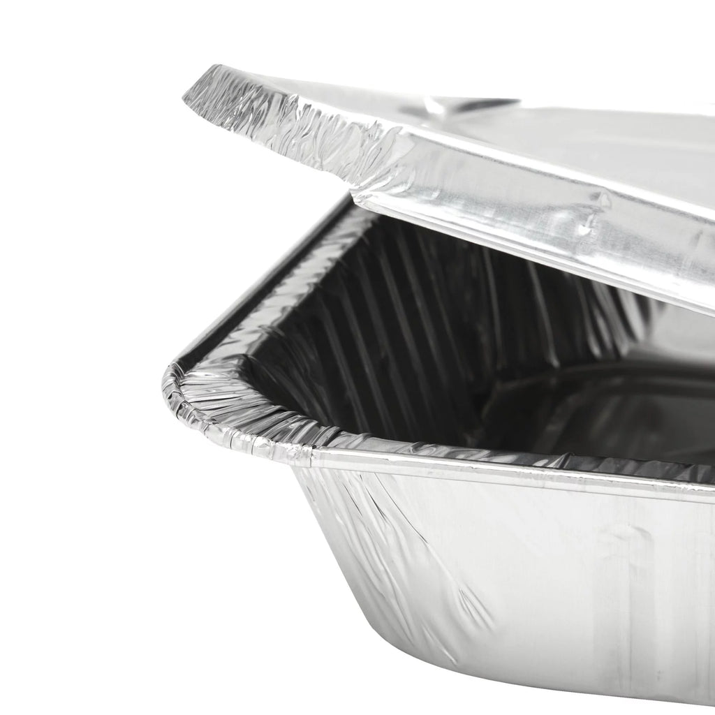 20 Pack Half Size Aluminum Pans with Lids U82457