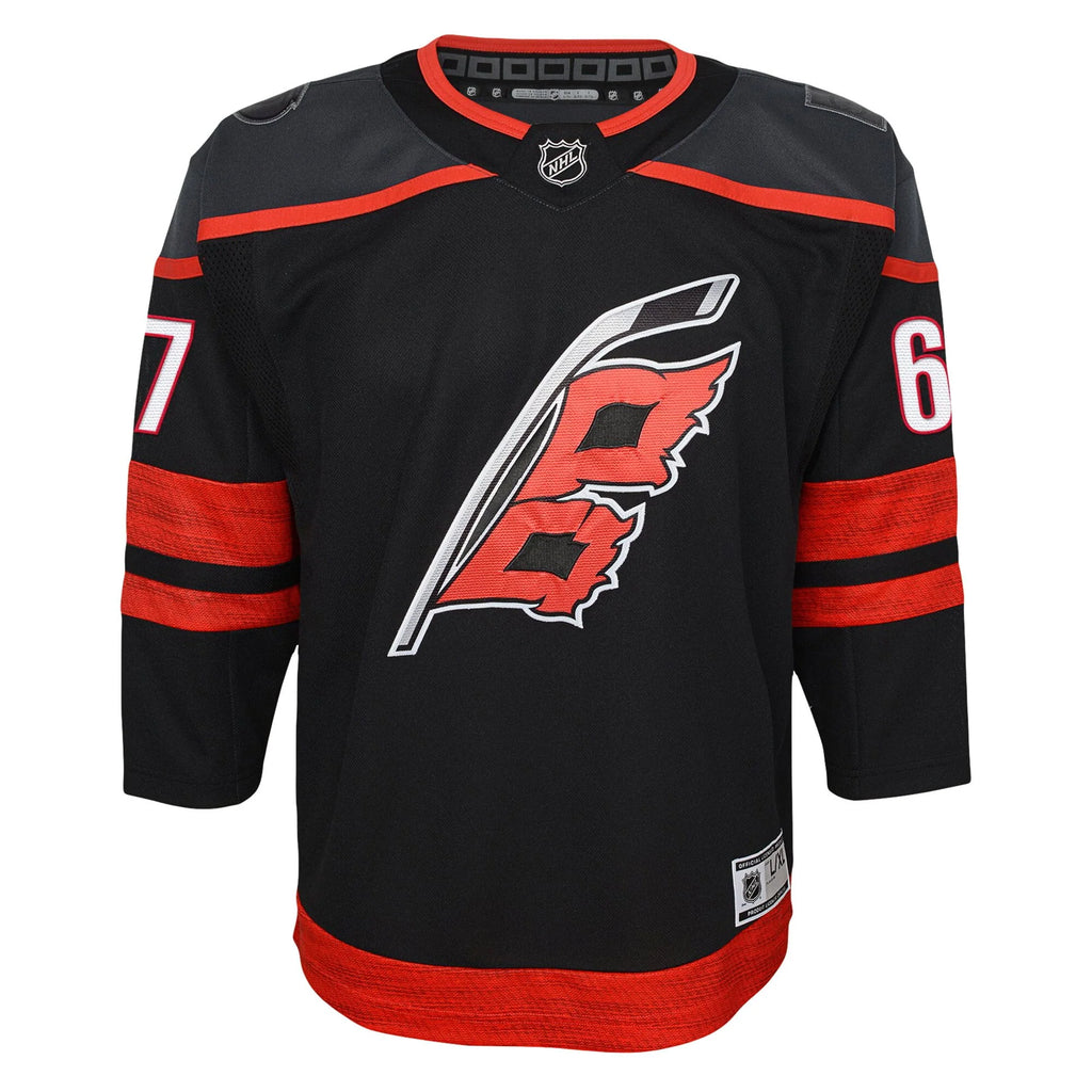 Black Carolina Hurricanes Home Premier Player Jersey Q18328