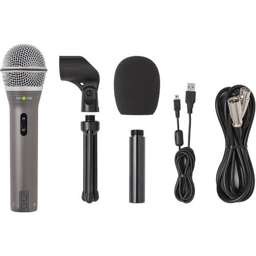 Gray Handheld Cardioid XLR Microphone R701