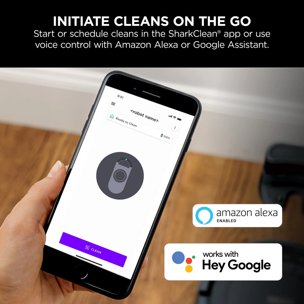 Black Wi-Fi Connected Robot Vacuum Y4953