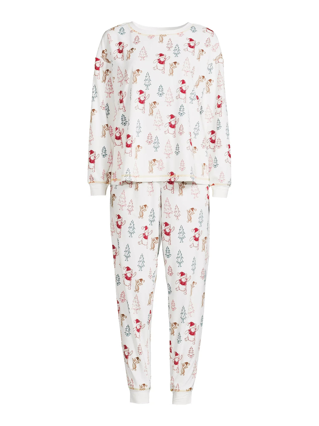 Women's Christmas Top and Pants Pajama Set, 2-Piece S372453