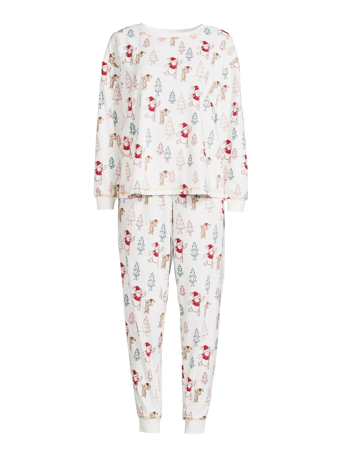 Women's Christmas Top and Pants Pajama Set, 2-Piece S372453