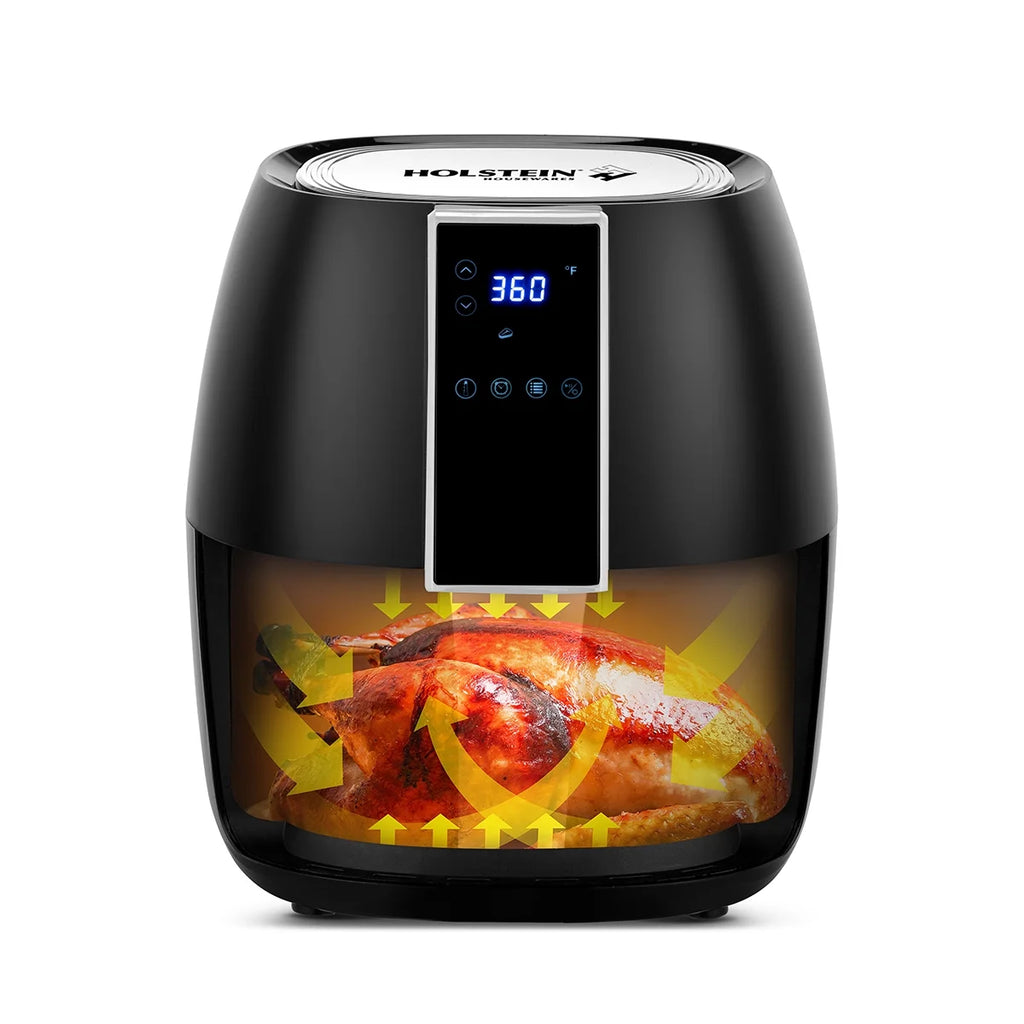 3.7 qt Air Digital Fryer with Touchscreen Control, Black I309