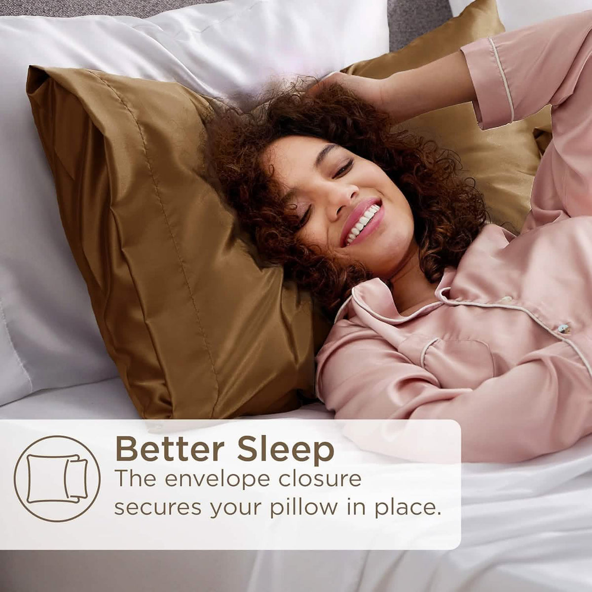 Solid Satin Pillowcase V551
