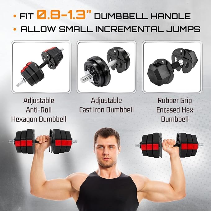 Fractional Weight Plates Set, Steel and Rubber, 1.25LB, 2.5LB, 5LB Q45702