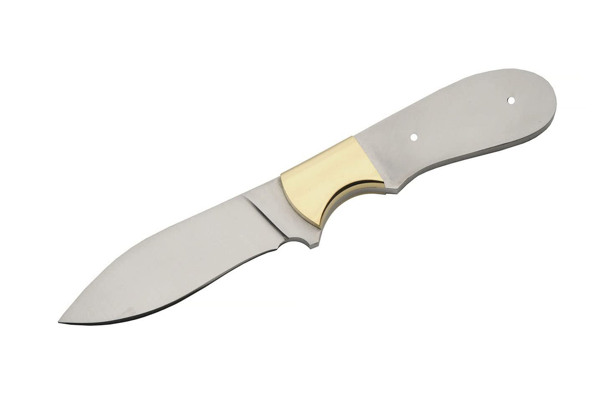 7.75" Full Tang Stainless Steel Drop Point Knife Blade Blank E313