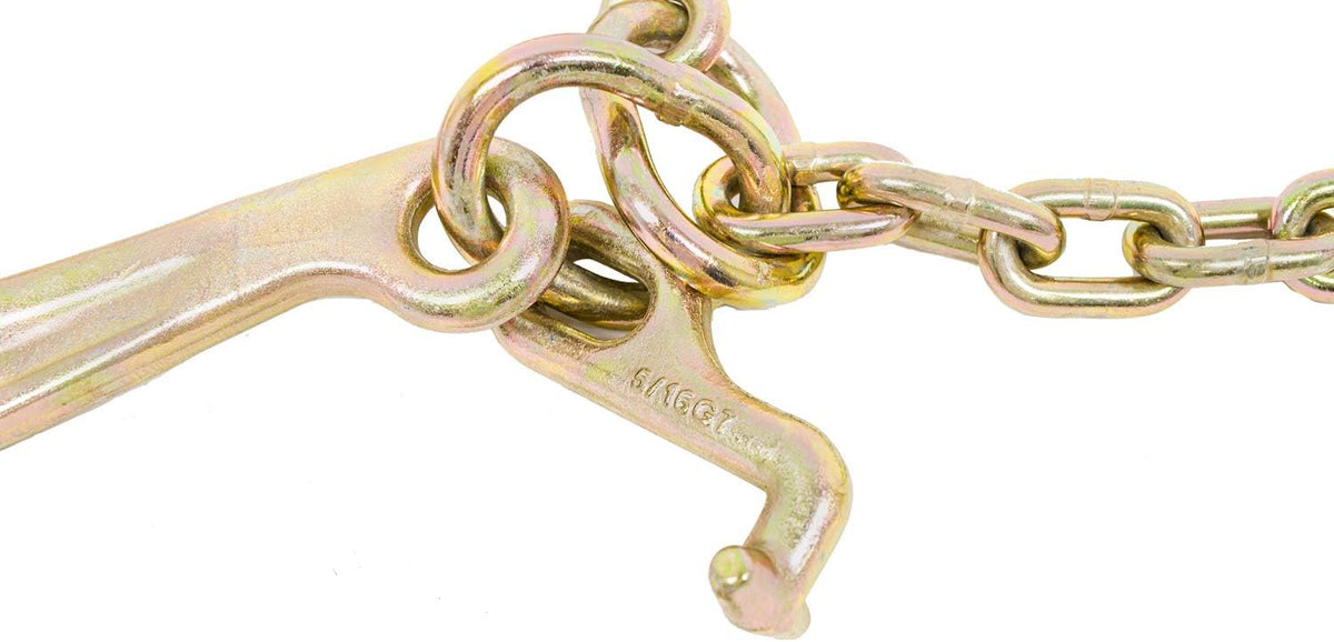8" Medium J Hooks Chain Bridle with Grab Hooks 2' Legs (2 Pack) K8256