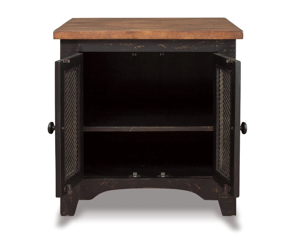 Black/Brown End Table I292