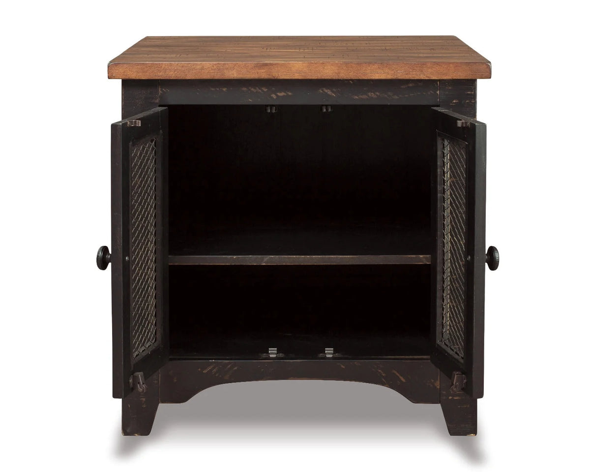 Black/Brown End Table I292