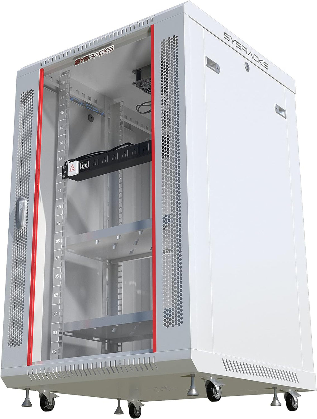 18U Gray Wall Mount Server Rack Cabinet O4939