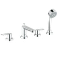4-Hole Roman Tub Filler with Hand Shower L6263