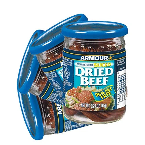 2.25 OZ Sliced Dried Beef, Jarred Meat Z623