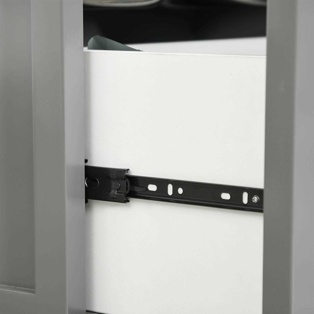 Elevated Dog Bowls with Storage Drawer G1575