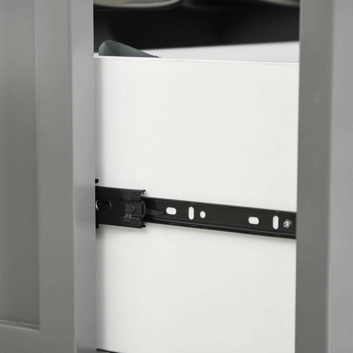 Elevated Dog Bowls with Storage Drawer G1575