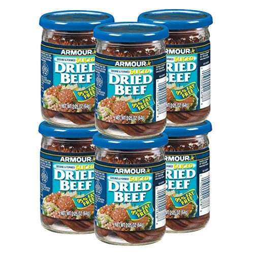 2.25 OZ Sliced Dried Beef, Jarred Meat Z623