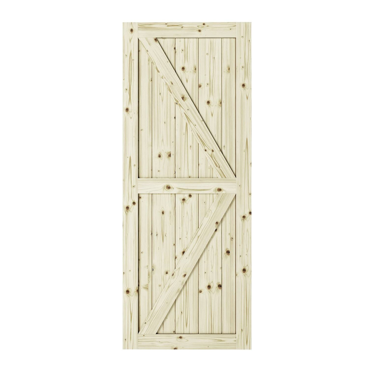 Unfinished Pine Barn Door Slab 33 in. C388