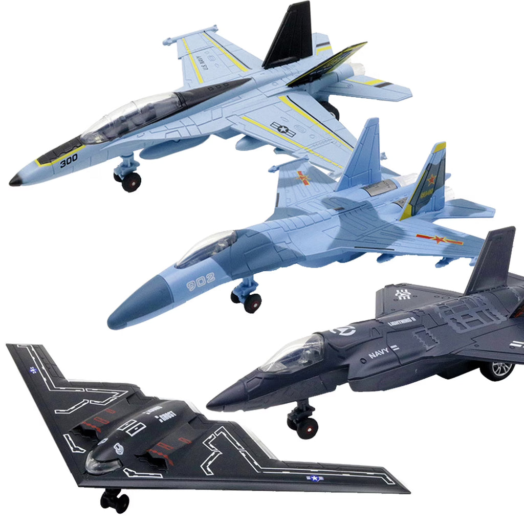 Metal Plane Vehicle Playset with Light V2484