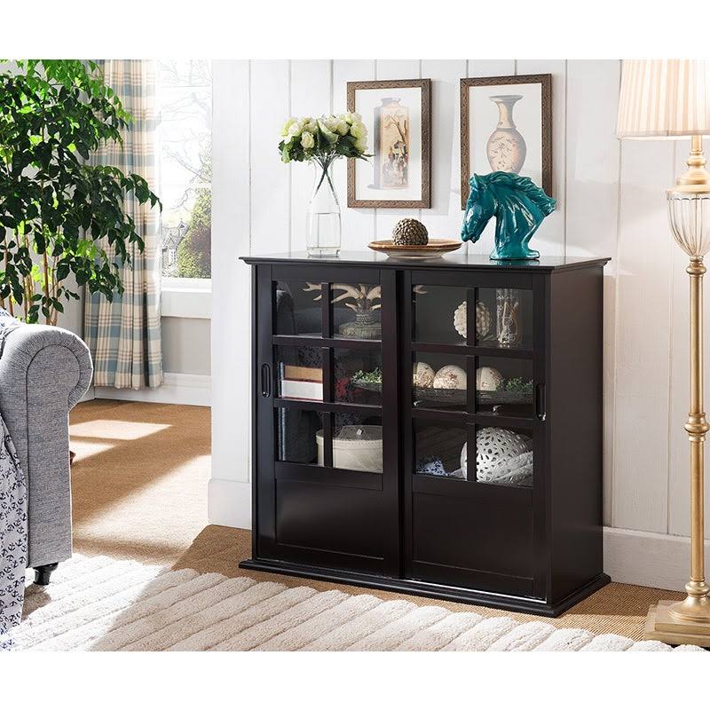 White Wood Curio Table U9326
